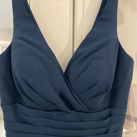 Navy Christina Wu bridesmaid gown - Picture 6 of 6